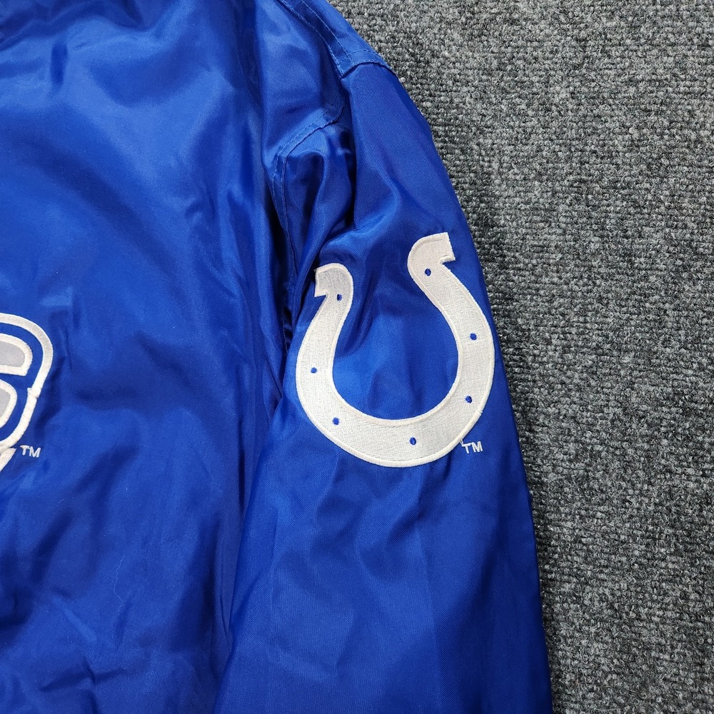 Vtg Indianapolis Colts Starter Jacket XL Blue 90s NFL Pro Line Pullover Lined - Picture 3 of 12